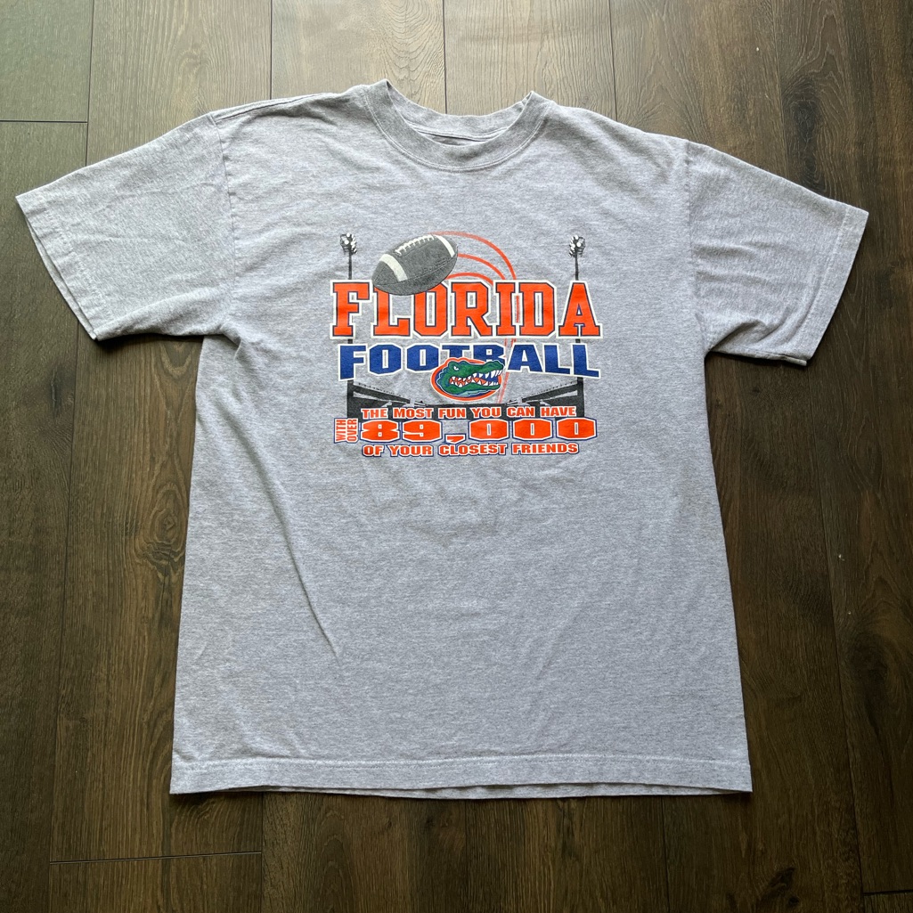 Ncaa Florida Football Gray TShirt Ncaa Florida Football Gray TShirt